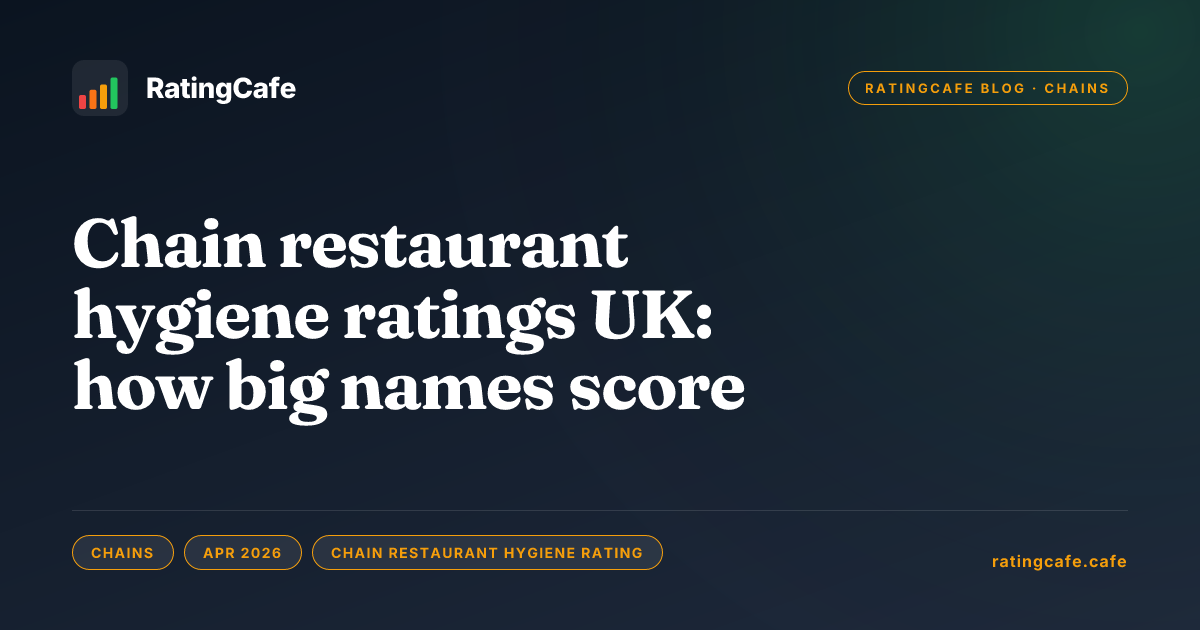 Rating Names Chain restaurant hygiene ratings UK: how big names score | RatingCafe